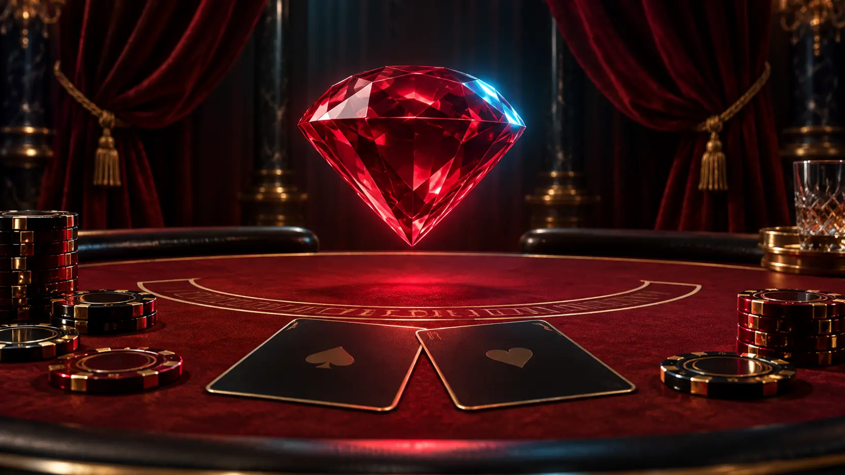 Original editorial artwork for Blackjack 77 – Ruby