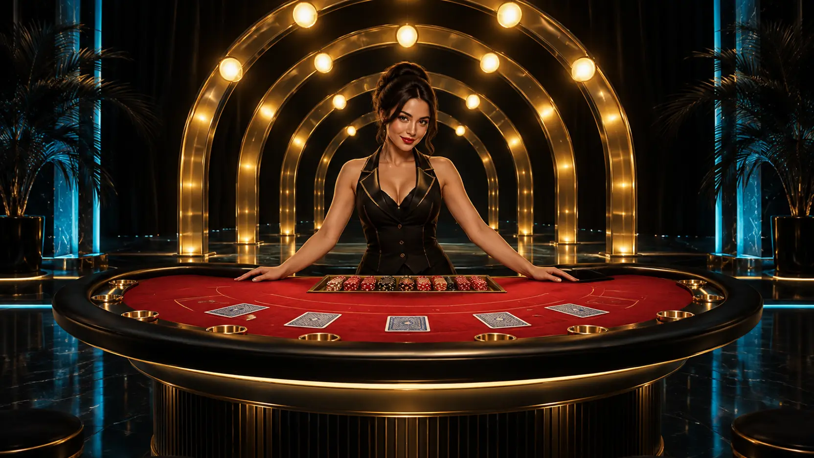 Original editorial artwork for Super 7 Blackjack